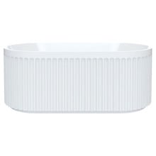 Eleanor Gloss White Acrylic Fluted Freestanding Bath
